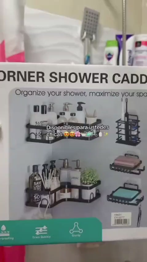 Set Organizador de Baño de 5 Piezas – Negro